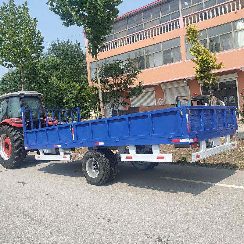 重型两轮低栏式拖挂车农家用物品工具运输拖车仓库物料周转运输车