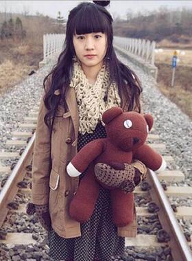 1pc 23cm Genuine Mr.Bean Plush Teddy Bear Toys Cute Stuffed