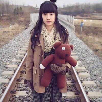 1pc 23cm Genuine Mr.Bean Plush Teddy Bear Toys Cute Stuffed