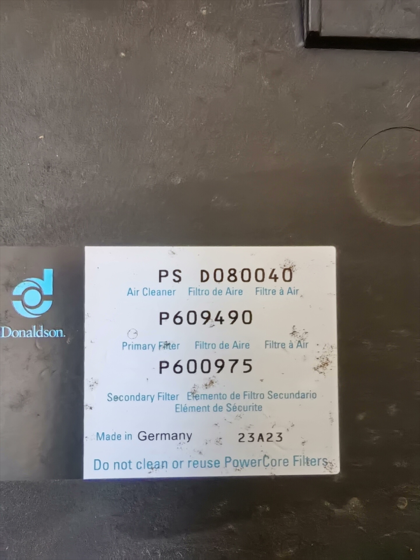 唐纳森蜂窝空滤P608533这是新号，我的是老号P60949