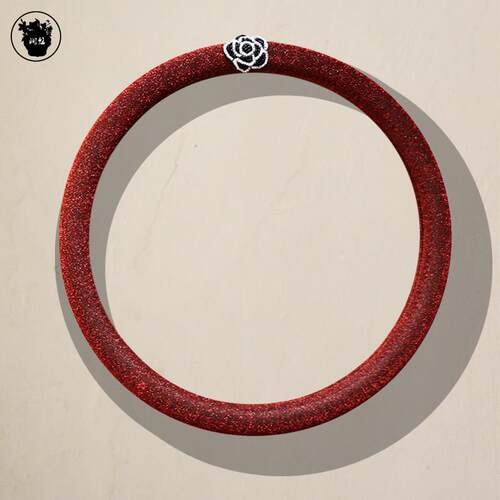 【珠珠山茶】四季方向盘套 微闪把套 model3欧拉gla高尔夫小蚂蚁