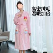 G4新A浴巾女秋冬款 全棉人纯棉吸水EVF速干珊瑚绒浴袍大可穿比裹