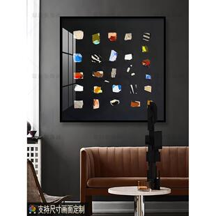 现代抽象客餐厅广场装饰画古色古香家居水晶瓷画酒店民宿样板间挂