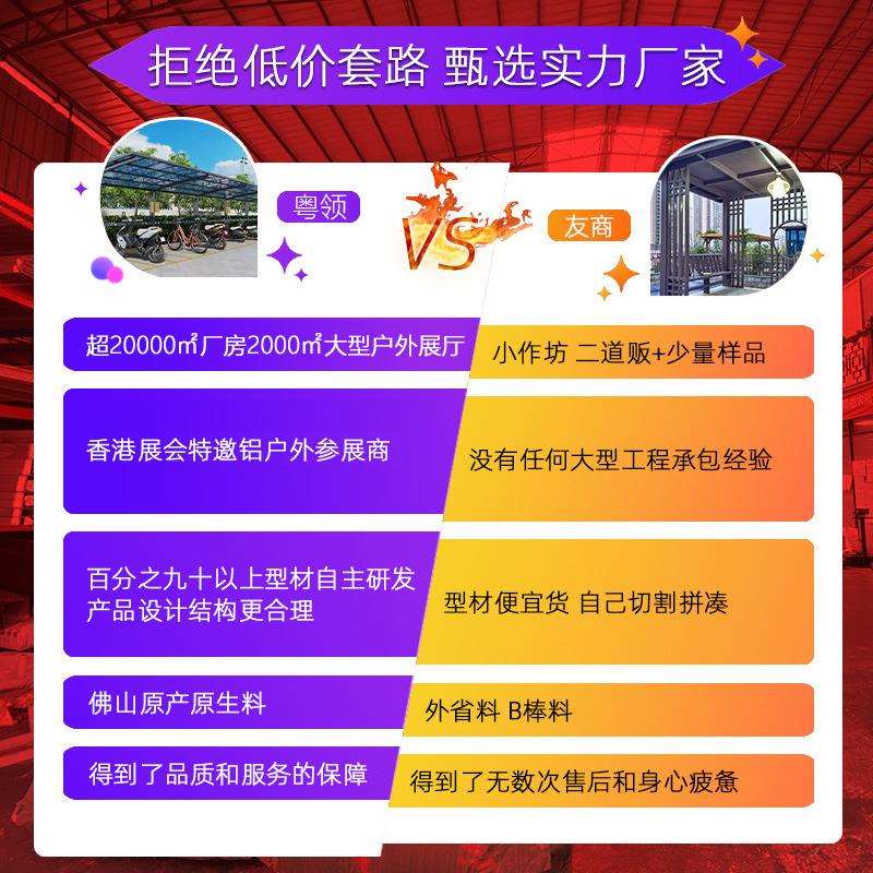 铝合金汽车棚学校车棚雨棚挡雨停车棚厂家直批防雨遮阳雨棚