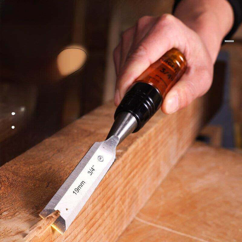 美国PONY木凿木工凿子平凿套装木头雕刻木匠手工开槽开孔铬钒钢