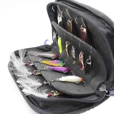 Fishing Lures Bag Storage Case Metal Jig Bait Jig Spoon