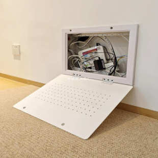 翻盖电表箱装饰画纯白洞洞哑光强电箱遮挡挂画极薄弱电箱盖板