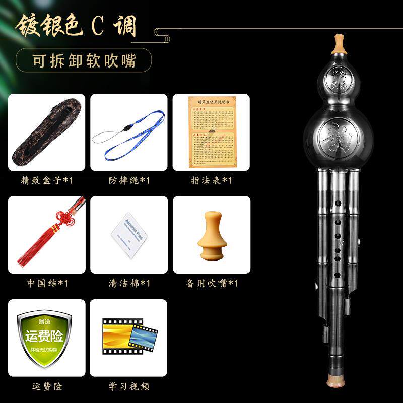 正品葫芦者C调防摔耐用学镀铜降B调成人生专业演奏型胡丝芦丝初学