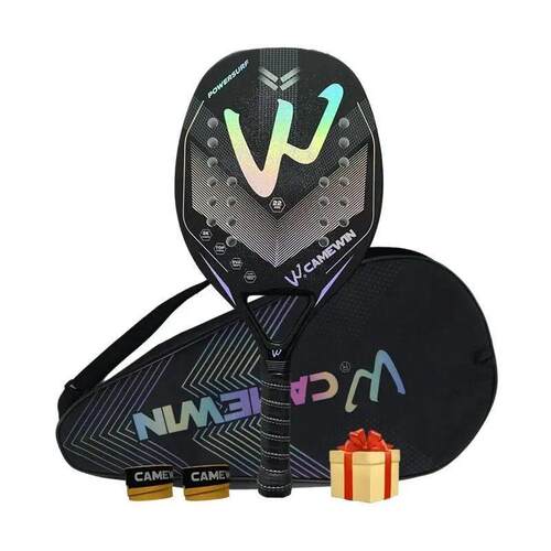 3K Camewin Beach Tennis Racket Full Carbon Fiber Rough Surfa