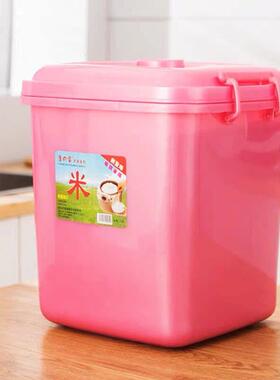 家用方形米桶储米面 面箱家居带盖子40斤30斤10KGl时尚防潮加高米