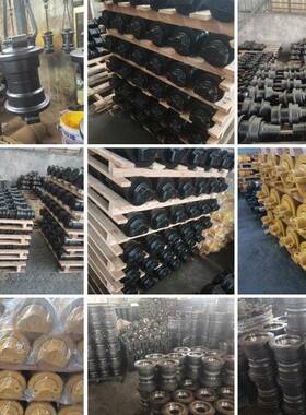 挖掘机底盘配件轮一带斗山DX300支拉重轮轴马头轴套千秋四PVL架斗