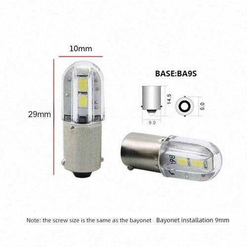 Ba9S灯泡Led高亮度6V12V24V30V110V220V机床按钮指示灯头汽车灯泡