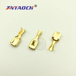 .3四方插簧端250铜接线端子母头冷压子插接拔6.3Ｂ－0式 线端子206