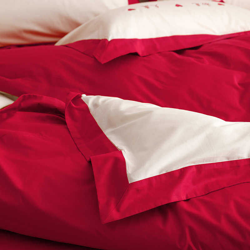 新款磨毛婚庆四件套高端大气床单床笠套件亲肤裸睡结婚陪嫁用品,床上用品,床品套件/四件套/多件套,淘宝优惠券,粉丝福利购,淘宝优惠卷