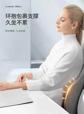 Ppw脊柱支撑垫腰支撑腰支撑办公座腰枕孕妇椅垫汽车久坐腰支撑