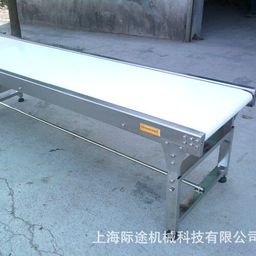 直线水平皮带输送机小型移动功能食品级车间可用