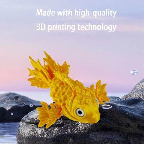 3D Printed Movable Goldfish Model Collectible Goldfish