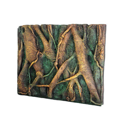 1树根鱼缸宠pu7爬45造景绿苔龟60箱板*彩-缸墙琪背景 牌