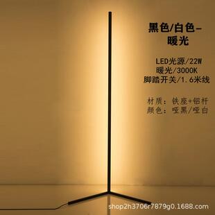 RGB幻彩遥控氛围极简墙角落地灯北欧创意立式 补光灯 灯电竞呼吸