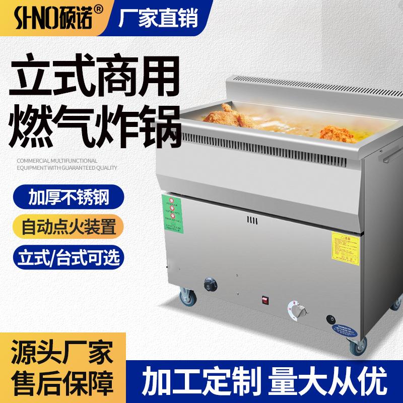 商用燃气户外摆摊立式油炸锅炸油条机炸鸡排机煤气单缸摆摊炸炉