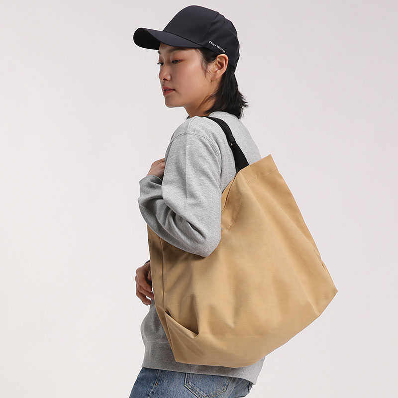 帆布包慵懒风大容量女包2021新款潮单肩休闲简约百搭夏手提帆布袋