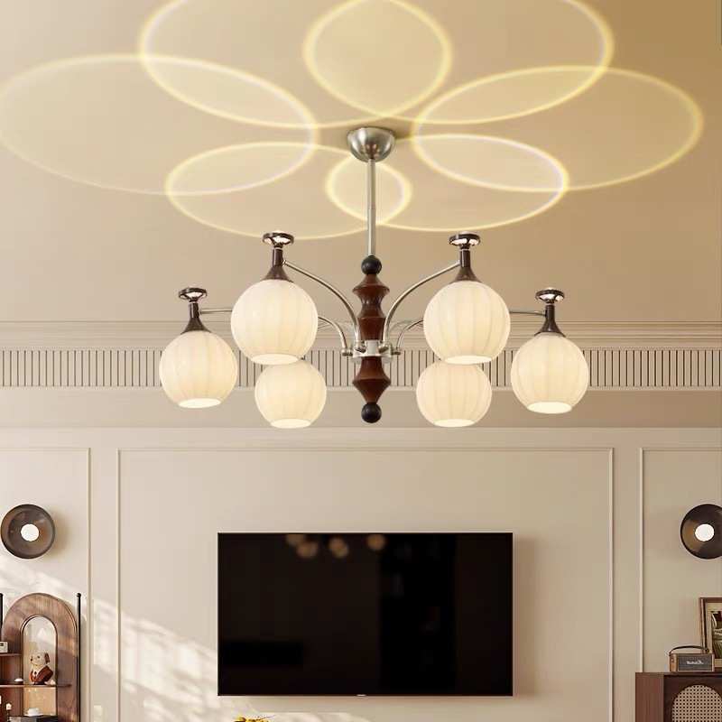 中古南洋风轻奢新款玻璃设计师法式美式复古田园大厅主灯客厅吊灯