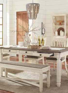 美式乡11879村米西风格木珠吊亚灯客厅餐厅卧室民宿服装店个性波