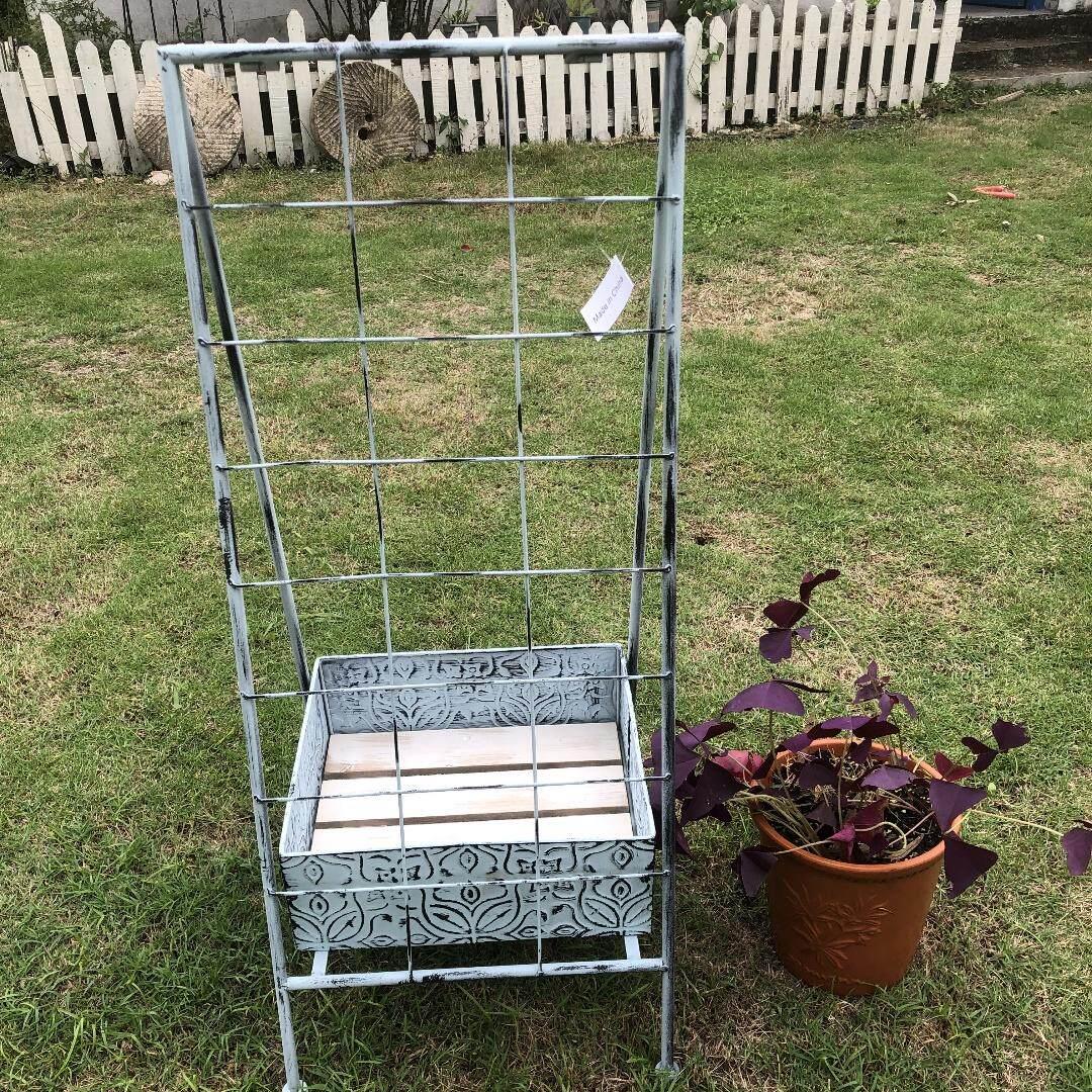 覆古铁艺爬藤架花架置物架创意花盆空间设计橱窗装饰道具花园阳台