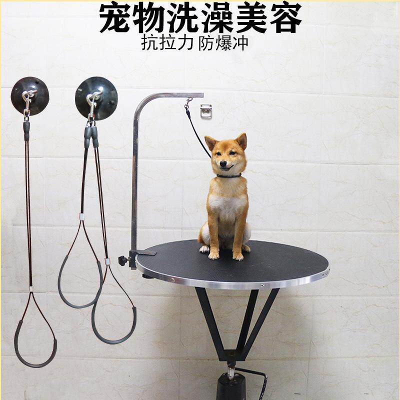 宠物美容吊绳挂绳美容桌吊绳子狗狗猫咪洗澡固定绳钢丝美容绳吸盘
