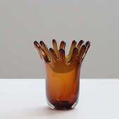 摆件客厅创意轻餐桌玄关琉璃花瓶现代样板间手工简约果盘装 饰品奢