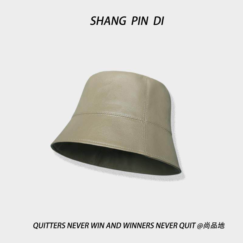 小众高级感夫帽女pu皮黑色水桶帽秋冬皮质帽子大头显脸小盆帽,服饰配件/皮带/帽子/围巾,帽子,淘宝优惠券,粉丝福利购,淘宝优惠卷