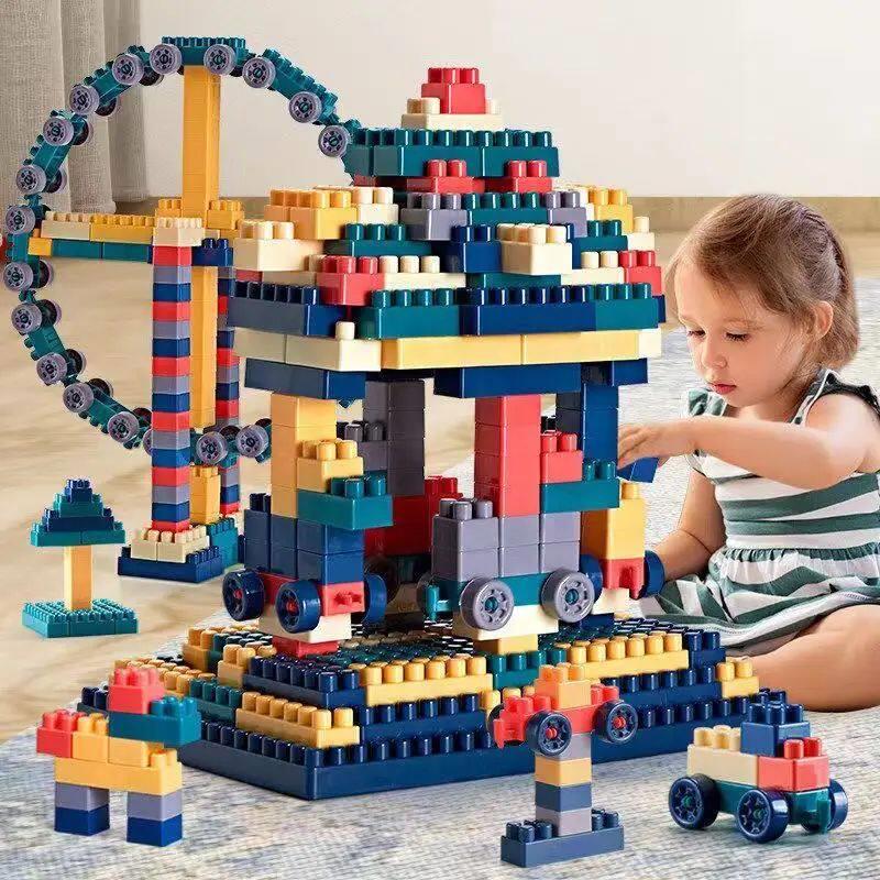 Big Size Building Blocks City Colorful DIY Creative Bricks C