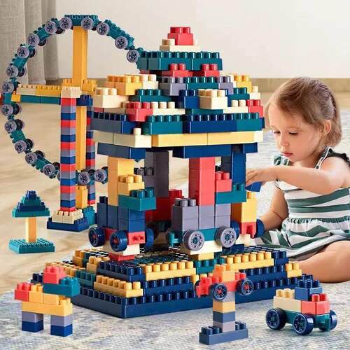 Big Size Building Blocks City Colorful DIY Creative Bricks C
