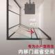 窄576方l型淋浴房钢化玻璃侧移门卫生间干湿离极浴室分形玻璃隔断