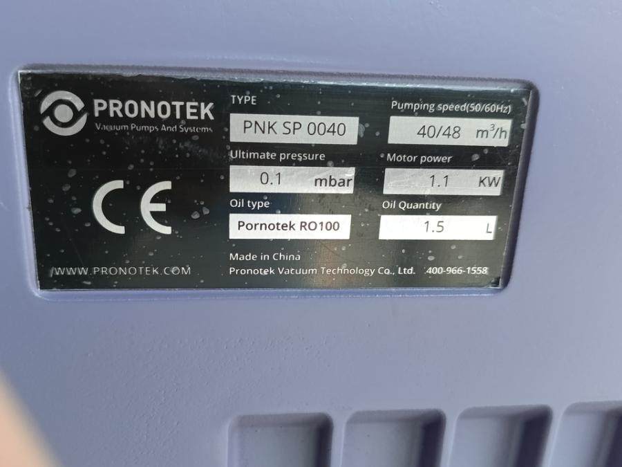 1月10日深圳处置生产线上换下PRONOTEK旋片式1.1kW真空泵PNKSP0040一个（广东深圳）网络拍卖公告