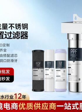不锈钢滤前置过滤器级10寸20寸铜口自来水过滤净化除氯除垢