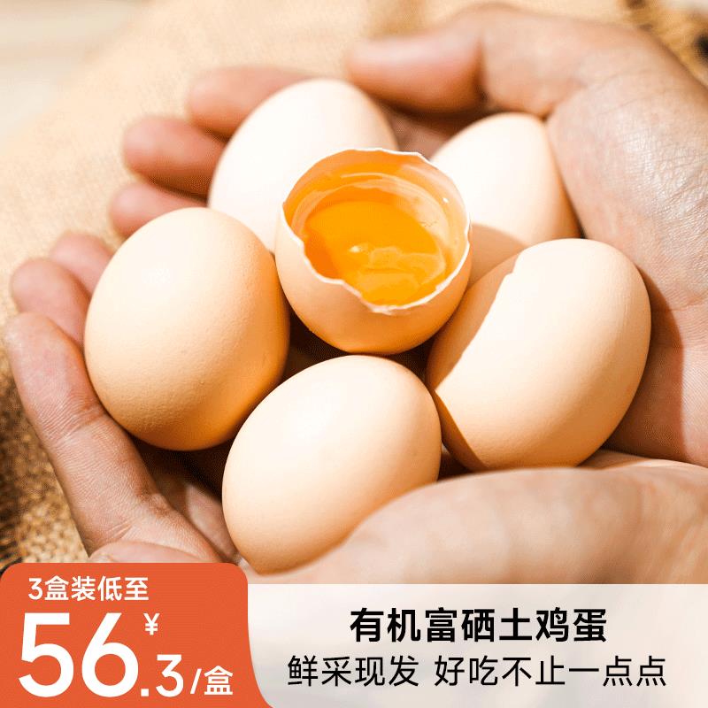 拾味爸爸有机无抗土鸡蛋正宗农家散养新鲜富硒含叶黄素放心蛋礼盒