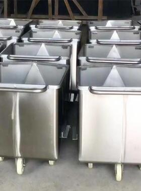 304不锈钢料车  周转料车   食品手推料车 200升料车不锈钢桶车