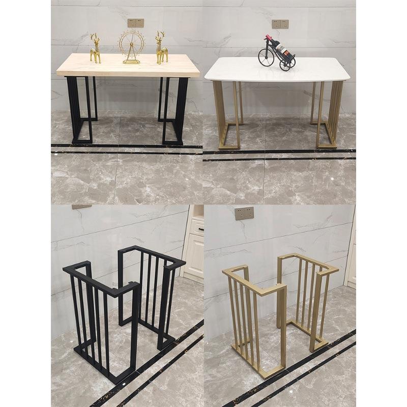 铁艺桌腿岩板桌脚实木办公桌腿桌架支架茶几餐桌脚会议可调节