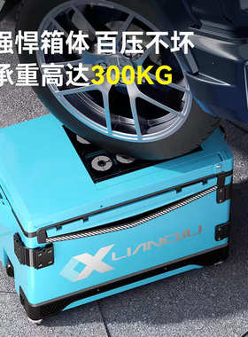 连球钓箱S9靠背32升大号黑色升降多功能轻型钓鱼箱256平盖鱼箱