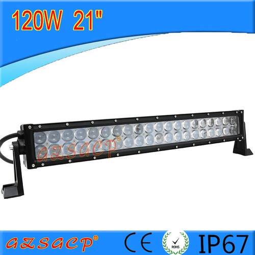 120W4D透镜汽车改装led长条灯大功率超亮聚光射灯卡车货车前杠灯