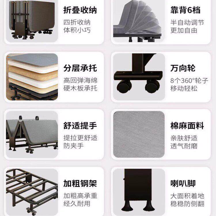 折院叠床午休床睡单人床Z-1702办公室工位午床躺椅易行简军床医用