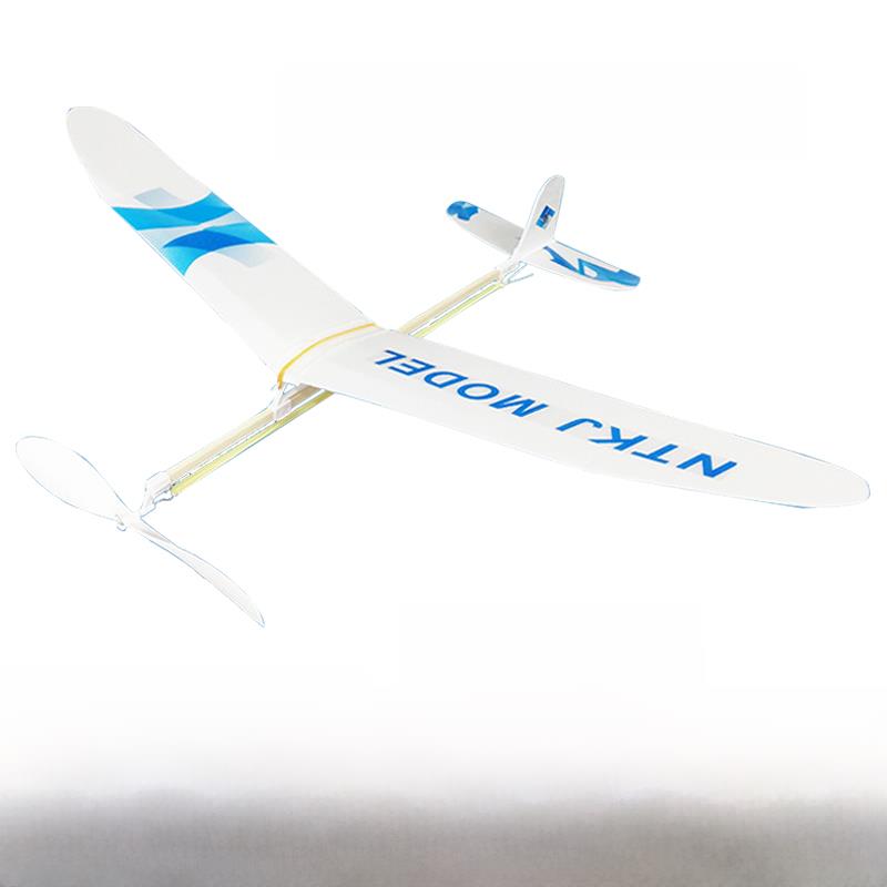新天池蓝梦橡皮筋动力飞机模型航空组装飞机模型全国竞赛教育玩具