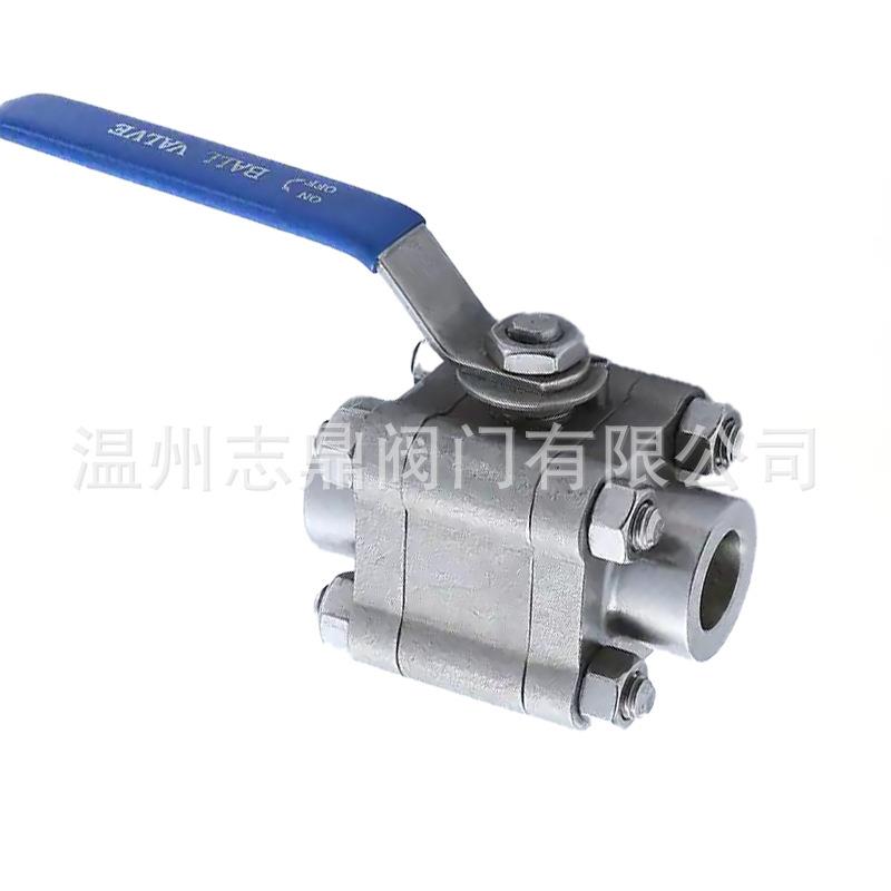 Q61F-2000WOG/PN64-340不锈钢三片式承插焊对焊球阀