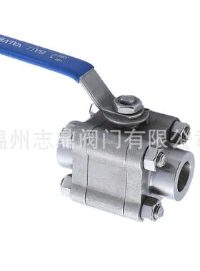 Q61F-2000WOG/PN64-340不锈钢三片式承插焊对焊球阀