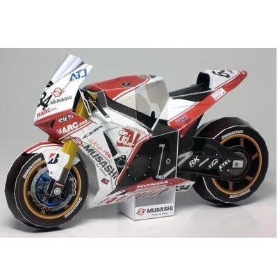 儿童手工折纸DIY拼装立体3D纸质模型制作仿真本田CBR1000RR摩托车