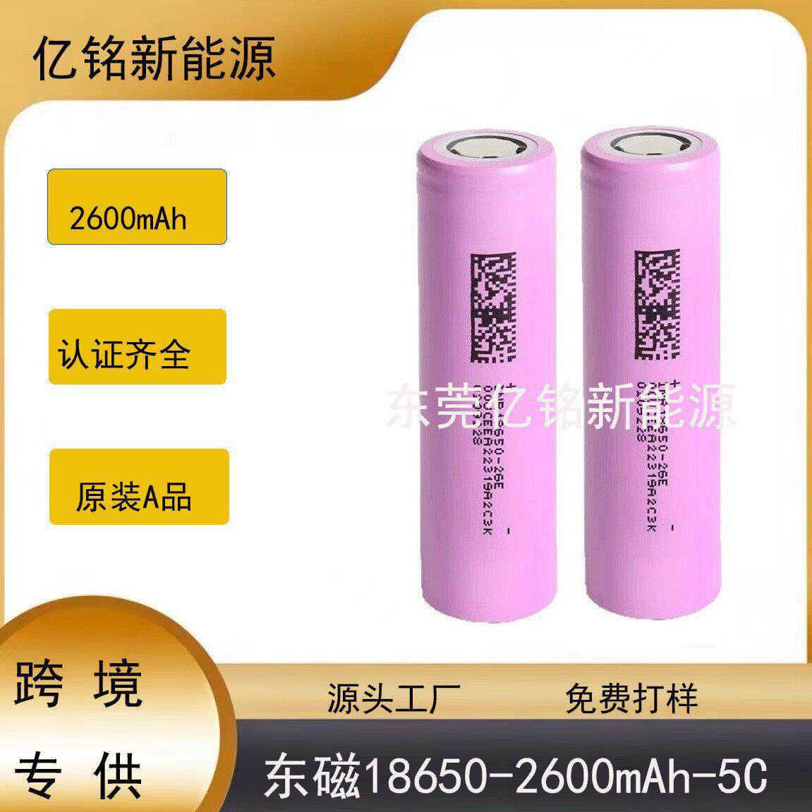 DMEGC东磁2600mAh动力5C锂电池  电动车电池组电动工具