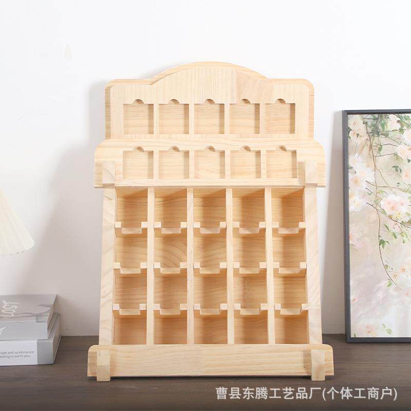 木质桌面式星球片示架儿童卡片展整理上架子卡新款新多·格收纳架
