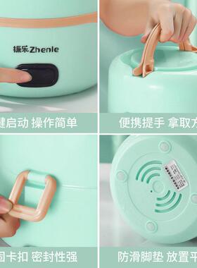 不锈钢2三层电热饭盒保温可插电加热自热便当盒蒸煮带饭桶上班族