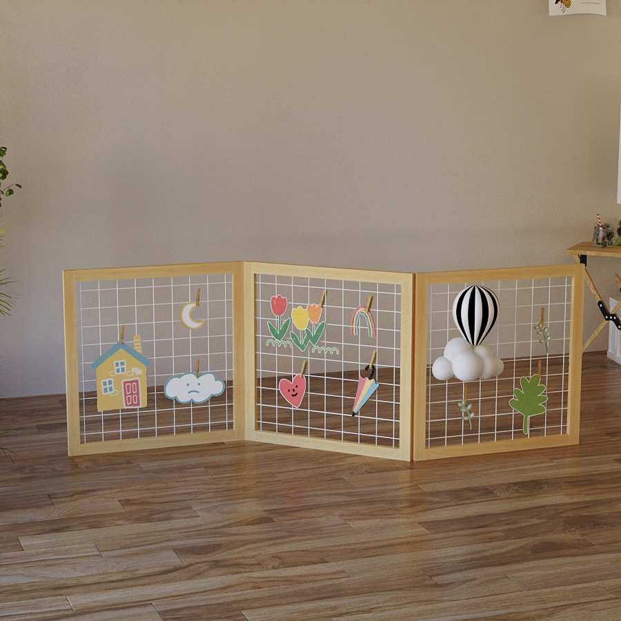 落地式折叠网格展示架幼儿园室内展示作品架免安装美工小花架架子,商业/办公家具,组合架/折叠架/伸缩架,淘宝优惠券,粉丝福利购,淘宝优惠卷